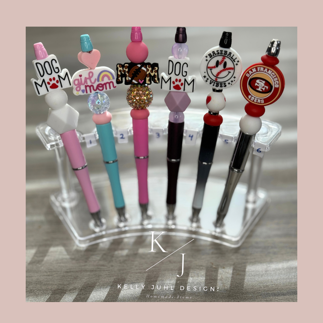 Mom and 49er Beaded Pens