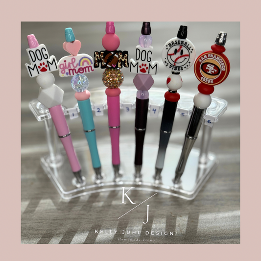 Mom and 49er Beaded Pens